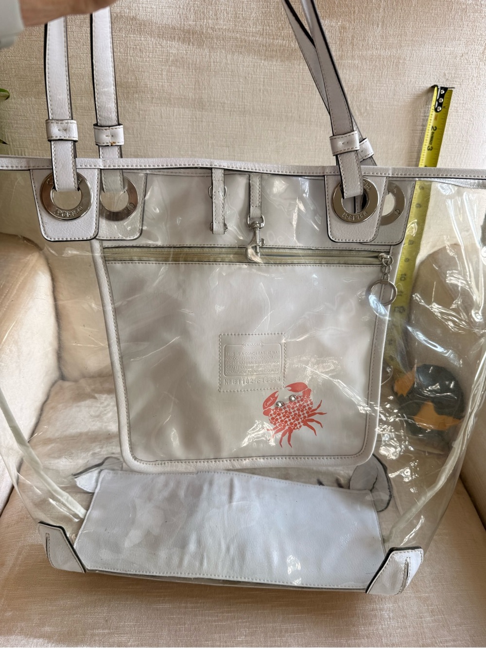 Rare Coach F16594 clear tote - Picture 6 of 16
